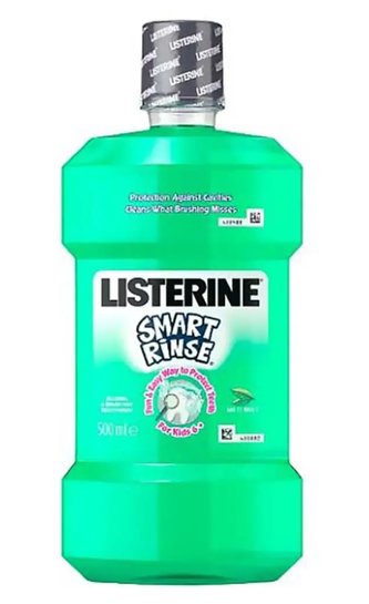 Listerine Smart Rinse Mint ústní voda pro děti 500 ml