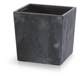 Květináč Urbi Square Low Beton Effect 24x24 cm, antracit