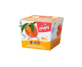 Bella Baby Happy dětské papírové kapesníky 2vrstvé s vůní broskve 80 ks