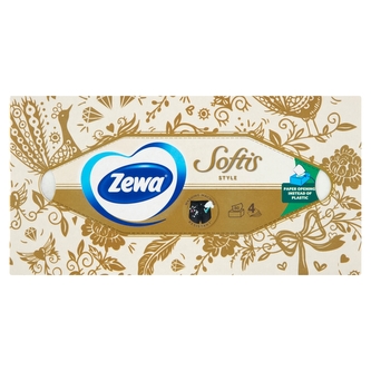 Zewa Softis Style papírové kapesníky 4vrstvé 80 ks