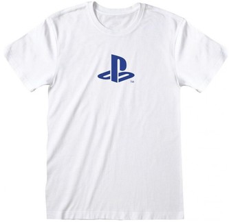 Tričko PlayStation Blue Logo White Unisex S