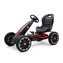 Dětská šlapací motokára Go-kart Milly Mally Abarth černá