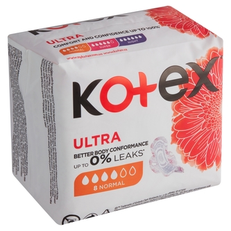 Kotex Ultra Normal dámské hygienické vložky 8 ks