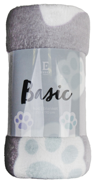 Deka z mikrovlákna BASIC tlapičky 130x170 cm Essex Deka z mikrovlákna BASIC tlapičky 130x170 cm Essex