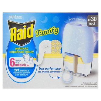 Raid elektrický odpařovač s tekutou náplní Family 1+21ml