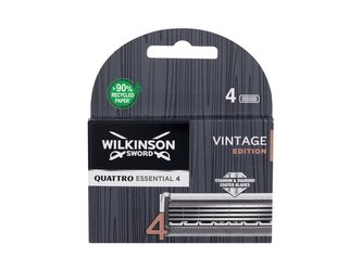 Wilkinson Sword Quattro Náhradní břit Essential 4 Vintage Edition 4 ks pro muže