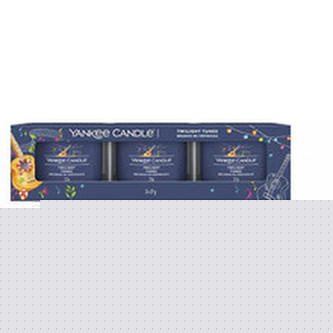 Yankee Candle Sada votivních svíček ve skle Twilight Tunes 3 x 37 g unisex Yankee Candle Sada votivních svíček ve skle Twilight Tunes 3 x 37 g unisex