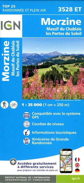 Morzine - Massif du Chablais - Les Portes du Soleil 1:25 000