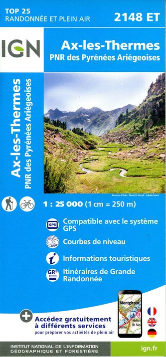 Ax-les-Thermes 1:25 000