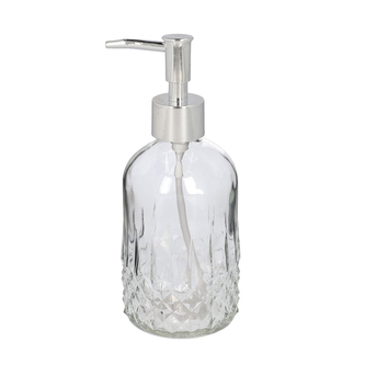 Dávkovač | NOTTO | průhledné sklo se stříbrnou pumpičkou | 410 ml | SS22 818870