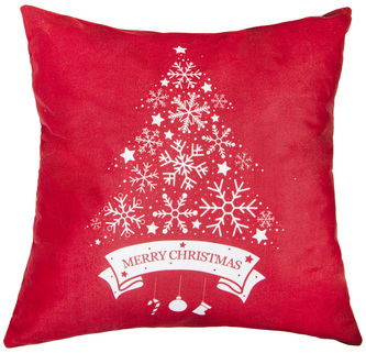 Polštář SPARKLY 40x40cm červená mikrovlákno  ESSEX