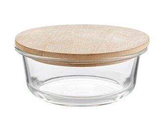 SKLENĚNÁ DÓZA  CLAVATO KOLO 970ML