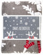 Deka z mikrovlákna XMAS REINDEER tmavě šedá 150x200 cm Essex