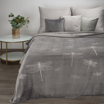 Deka z mikrovlákna VÁŽKA šedá 150x200 cm Mybesthome