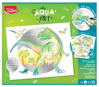 Obrazy akwarelowe Dinozaury Aqua Art CREATIV Obrazy akwarelowe Dinozaury Aqua Art CREATIV