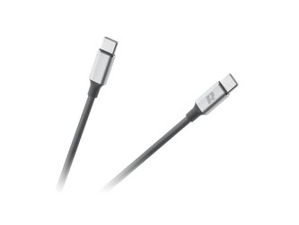 Kabel REBEL RB-6012-100-B USB-C 3.0/USB-C 0,1m Black