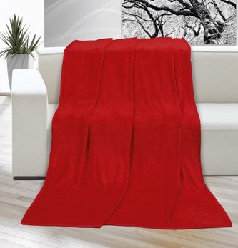 Přikrývka KORALL MICRO 200x230 cm - červená