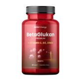 MOVit Energy BetaGlukan 350 mg + Vitamin C, D3, Zinek Premium 60 kapslí