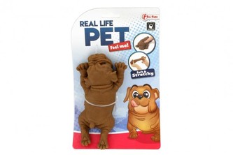 Pes antistresový guma 14cm 2 barvy v sáčku