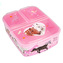 Olovrantový box Miss Melody, Ružový s motívom koní, 3 oddelené priehradky