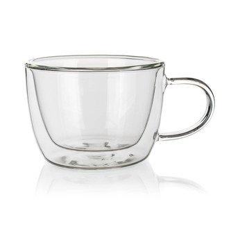 BANQUET Hrnek skleněný dvoustěnný DOBLO Cappuccino 300 ml