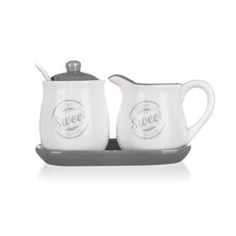 BANQUET Sada mliečenka s cukorničkou SWEET HOME, 4 diely, OK