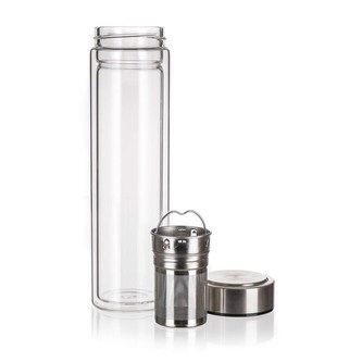 BANQUET Fľaša na čaj dvojstenná DOBLO 500 ml, so sitkom