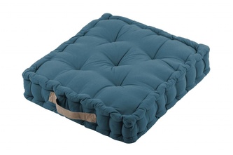 Sedací polštář na zem DUET petrolejová 45x45 cm France
