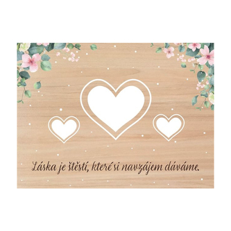 Svatební kapsa na peníze - Srdce