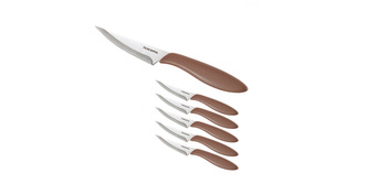 TESCOMA Nůž na pizzu PRESTO 10 cm, 6 ks, hnědá