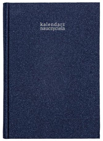 Kalendarz naucz. 2023/24 A5 tyg. Len granatowy