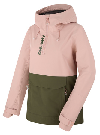 Dámská outdoor bunda Nabbi L lt. pink/khaki - M
