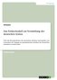 Das Feldermodell zur Vermittlung der deutschen Syntax