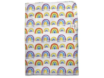Přebalovací podložka (PUL) - Duha, žlutý velur