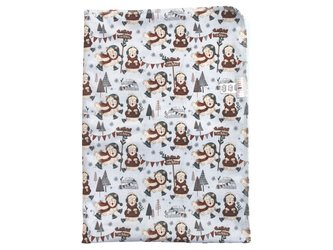 Přebalovací podložka (PUL) - Ovčí radovánky, sv. modrý velur