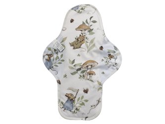 XL vložka (PUL) - Myší rodinka, sv. modrý velur (kojenecký plyš)