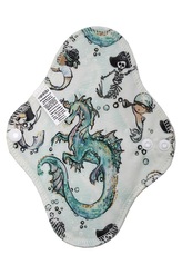 BIO Slipová vložka (PUL) - Podmořský pirát & přírodní bambusovo-biobavlněné froté