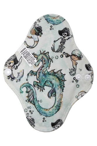 BIO Slipová vložka (PUL) - Podmořský pirát & přírodní bambusovo-biobavlněné froté