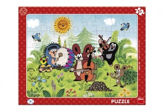 Deskové puzzle Krtek a kapela 40 dílků