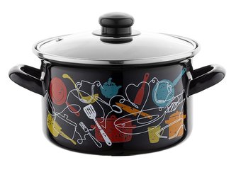 SMALTOVANÝ HRNEC 16CM MALENA