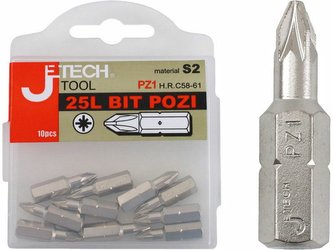 Hroty křížové PZ, sada 10ks, CrMoV EXTOL-PREMIUM