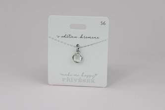 Přívěsek MAKE ME HAPPY V odstínu křemene