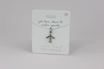 Prívesok MAKE ME HAPPY Lietadlo