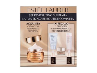 Estée Lauder Revitalizing Supreme+ denní pleťový krém Revitalizing Supreme+ Youth Power 50 ml + čisticí pěna Perfectly Clean Multi-Action Foam Cleanser 30 ml + pleťové sérum Advanced Night Repair Synchronized Multi-Recovery Complex 2 x 7 ml + oční balzám