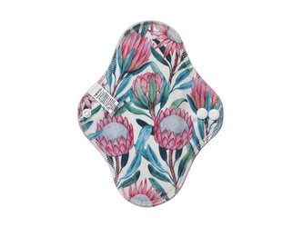 BIO Slipová vložka (PUL) - Protea královská & světle růžové bambusovo-biobavlněné froté