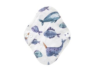 BIO Intimní vložka s GOTS (Biobavlněný úplet) - Narval a přátelé