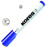 K-MARKER Popisovač na biele tabule a flip charty, okrúhly hrot 3 mm, modrý
