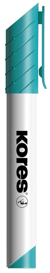 K-MARKER Popisovač na bílé tabule a flip charty, kulatý hrot 3 mm, tyrkysový