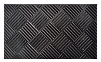 rohož guma 45x75cm KOSOČTVERCE, ČER