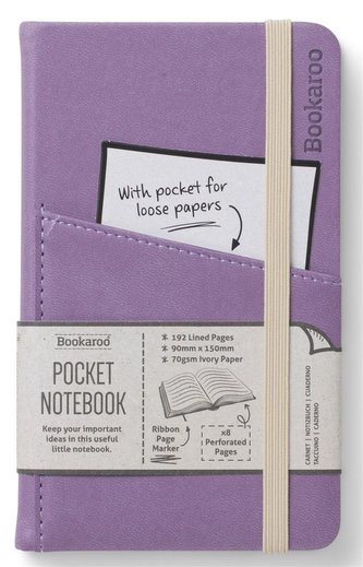 Bookaroo Notatnik Journal Pocket A6 - Jasny fiolet